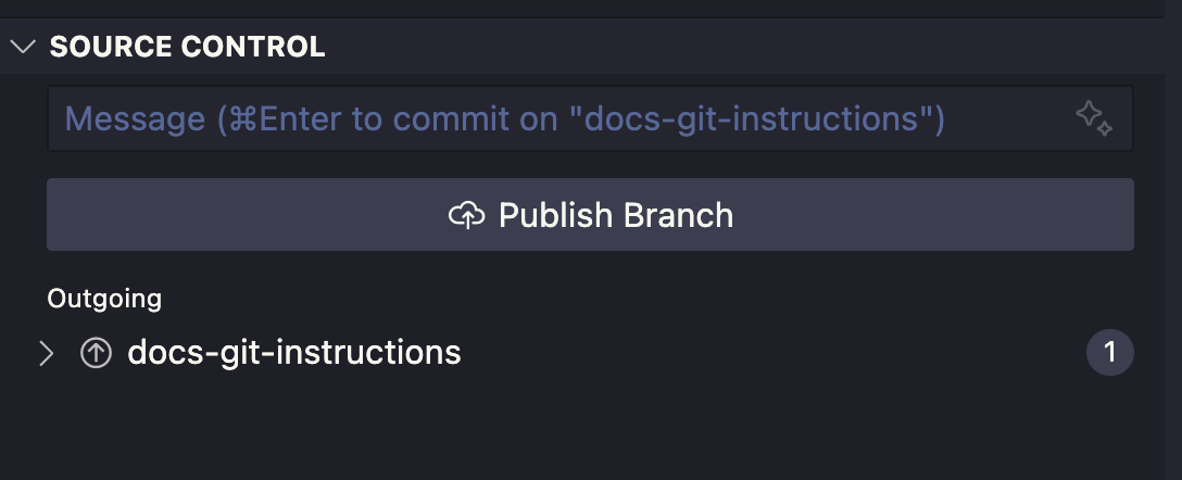 Publish branch